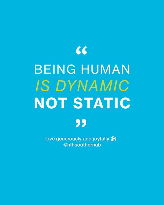 Being human is dynamic not static-1