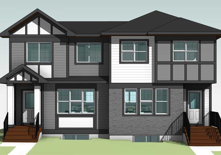 Habitat for Humanity duplex on Southlands Drive in Medicine Hat