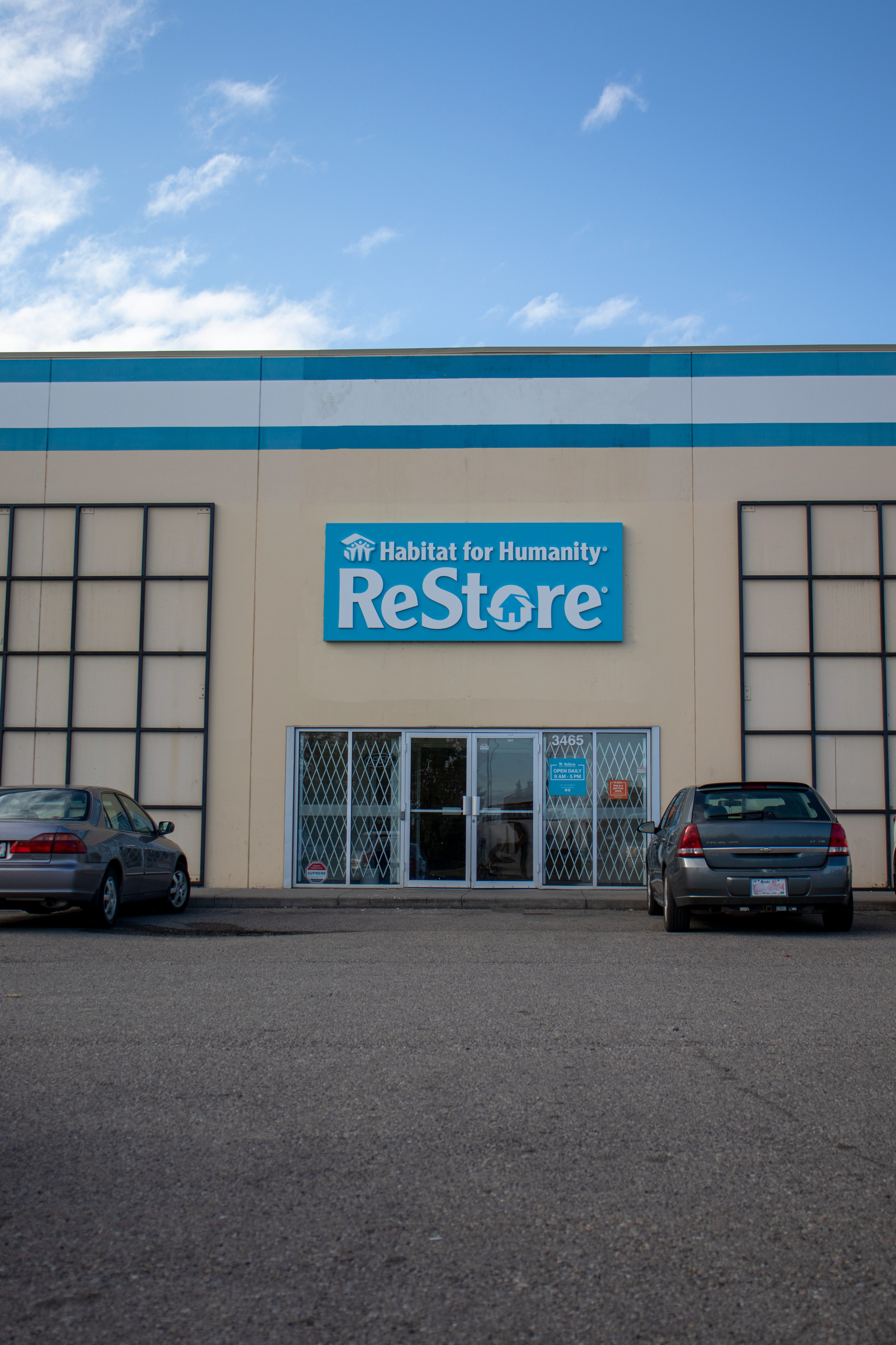 The Habitat ReStore Sunridge Way storefront