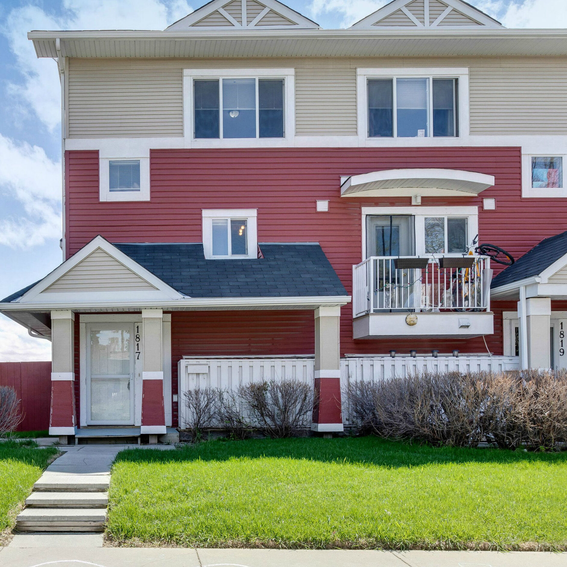 Habitat for Humanity row townhomes in Calgary's Capitol Hill. 