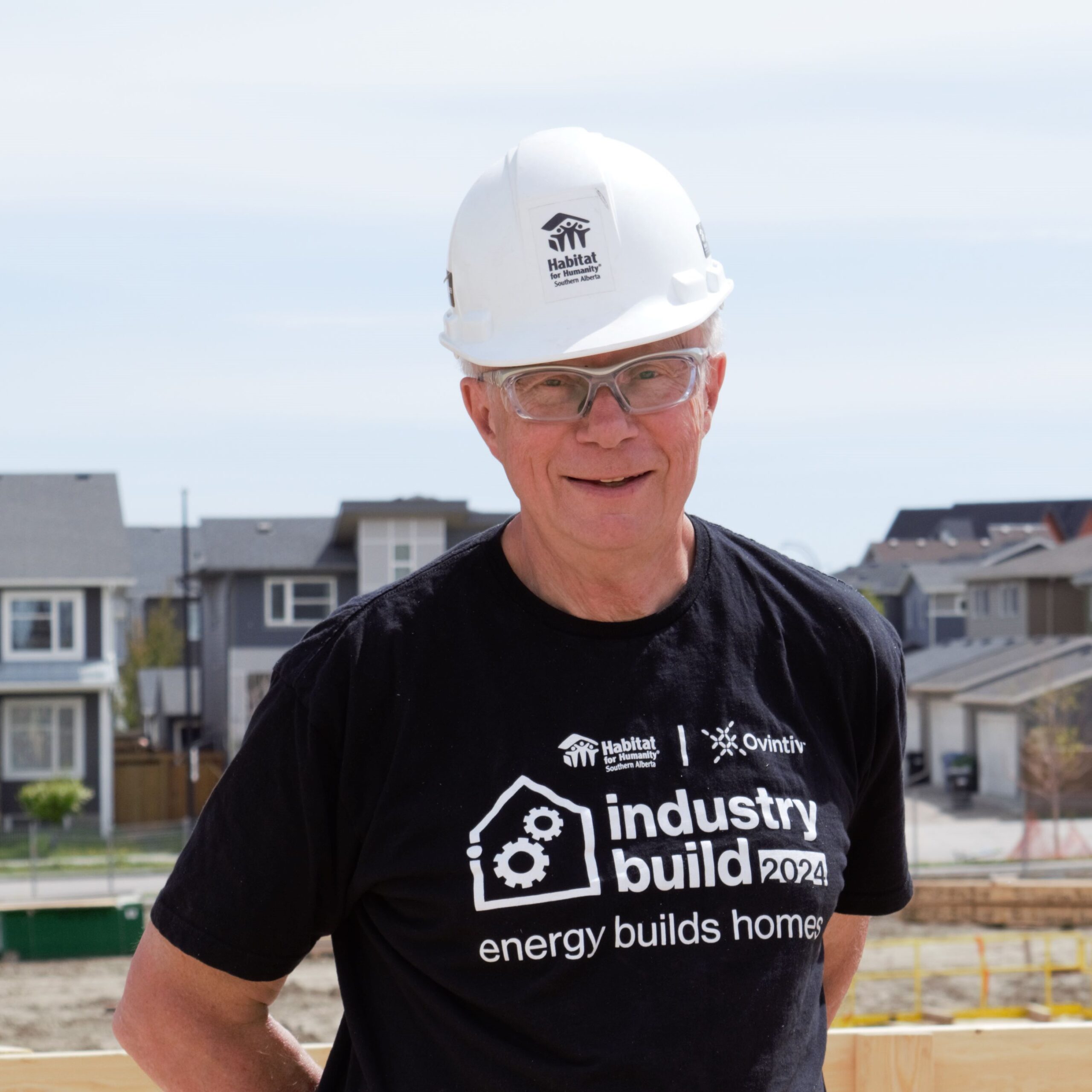 Volunteer Adrian at Industry Build 2024.