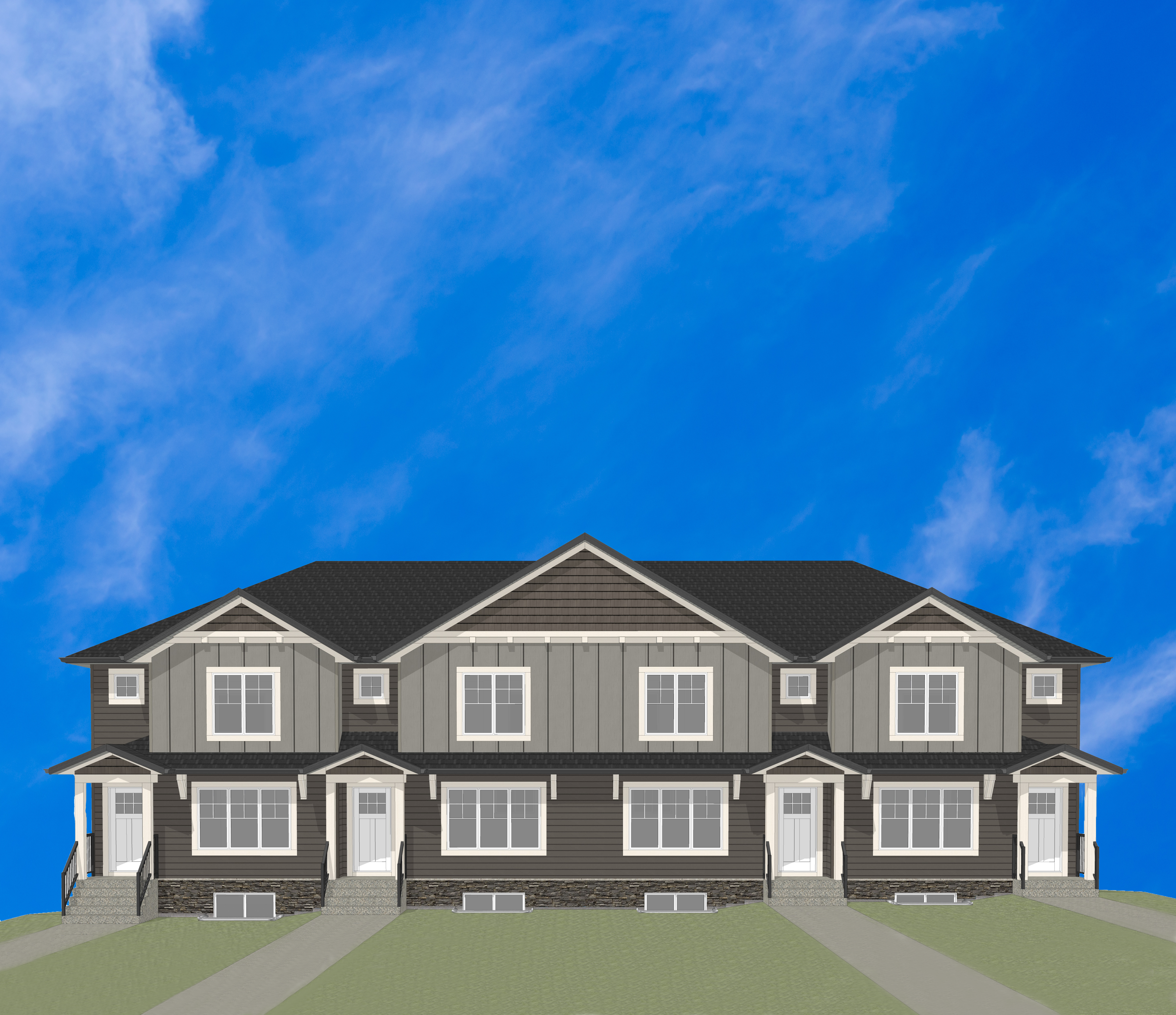 Rendering of Habitat for Humanity homes in Chestermere. 