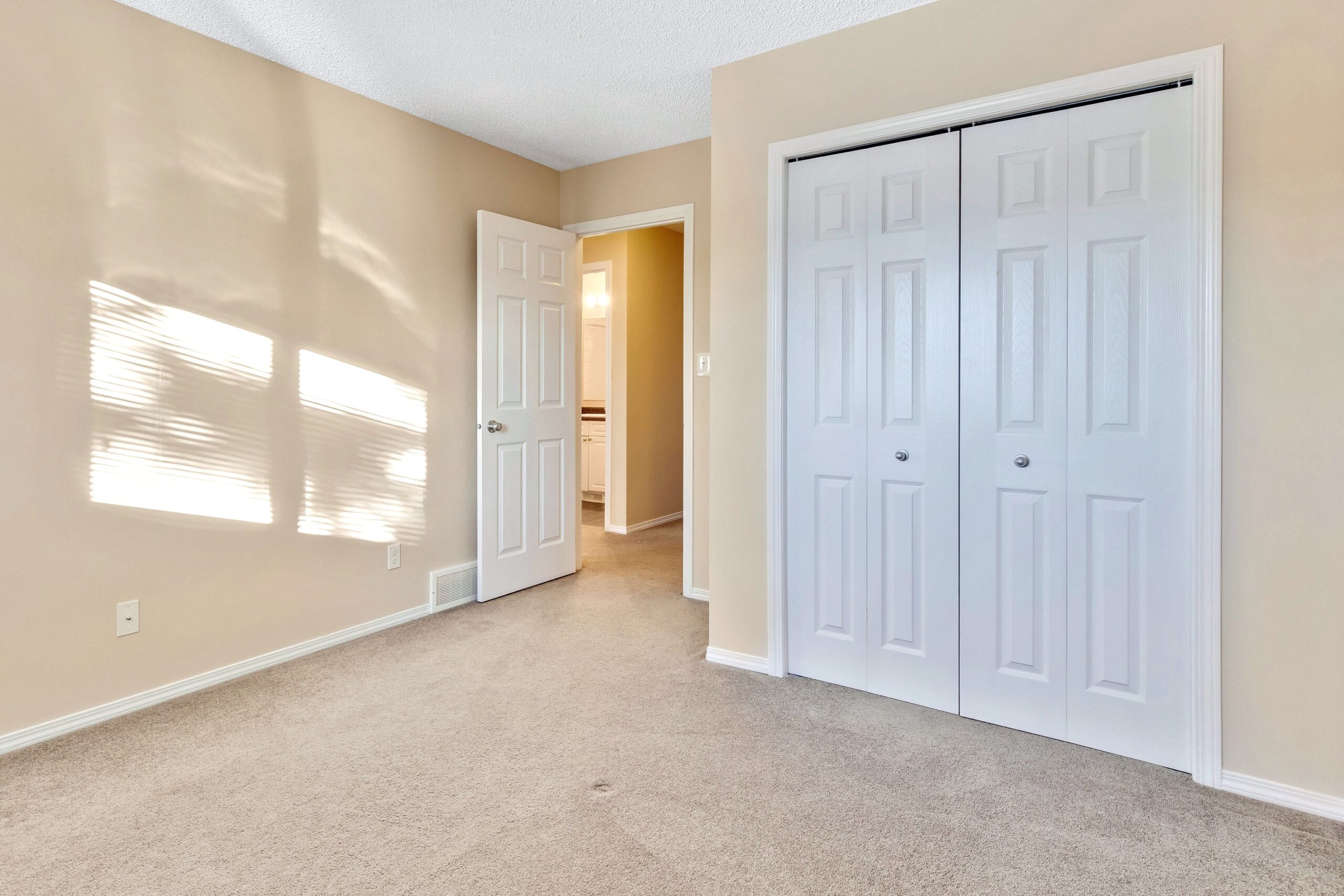 An empty room in a Habitat home in Cochrane.