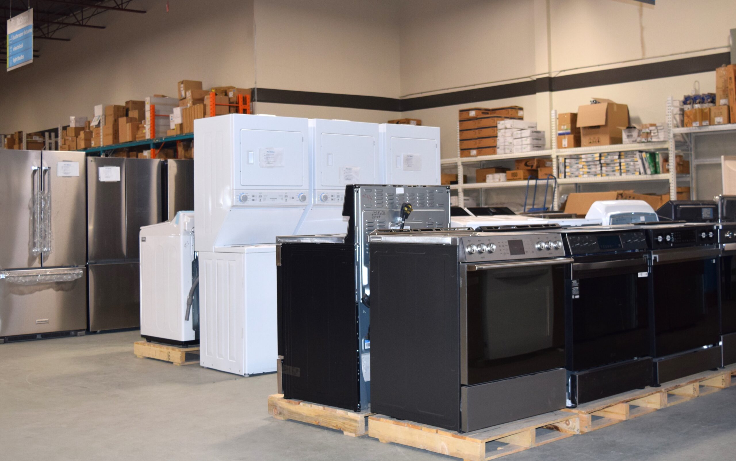 New scratch and dent appliances at Habitat ReStore Sunridge Way.