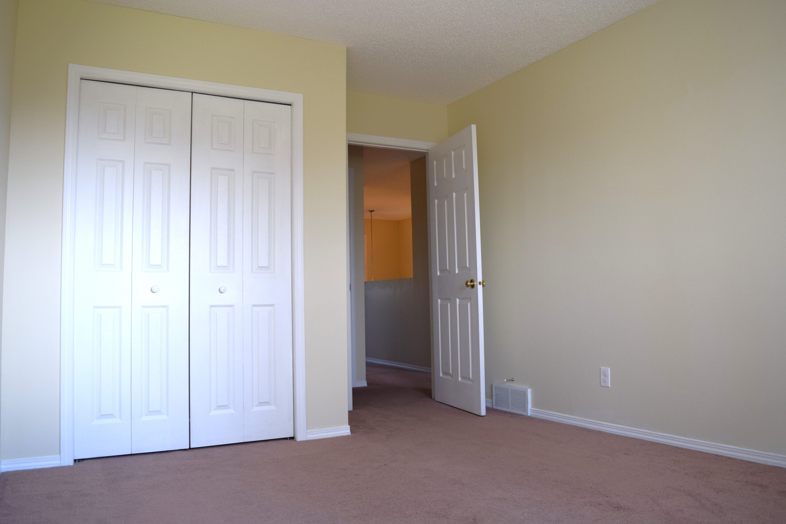 Second bedroom of a Habitat home in Cochrane