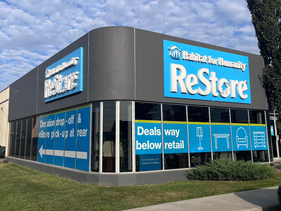 Exterior view of Habitat ReStore Deerfoot Meadows in Calgary.