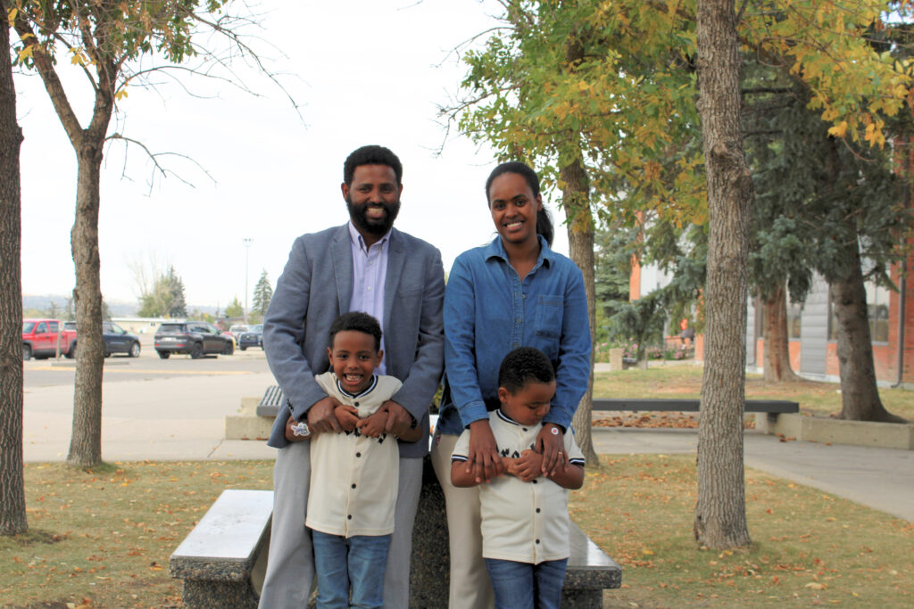Habitat for Humanity homeowner family Teklemichael and Ruta and their sons