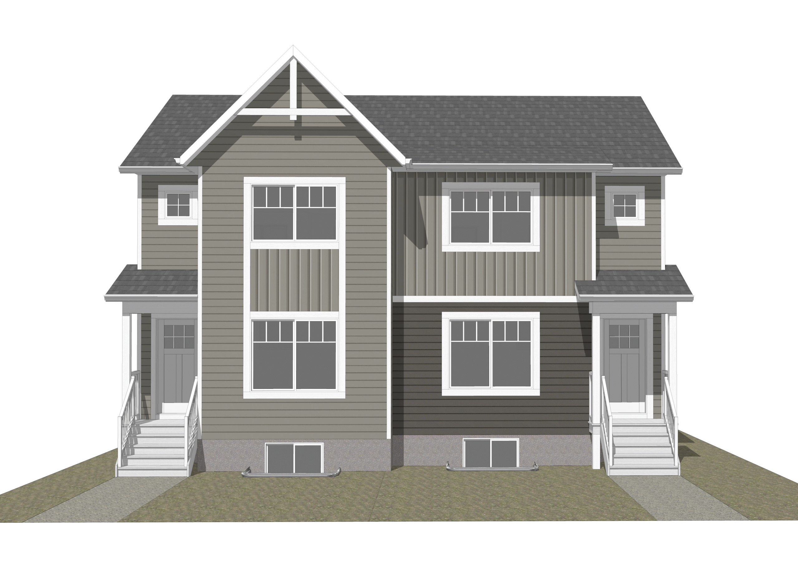 Rendering of Medicine Hat Southlands Drive townhome.