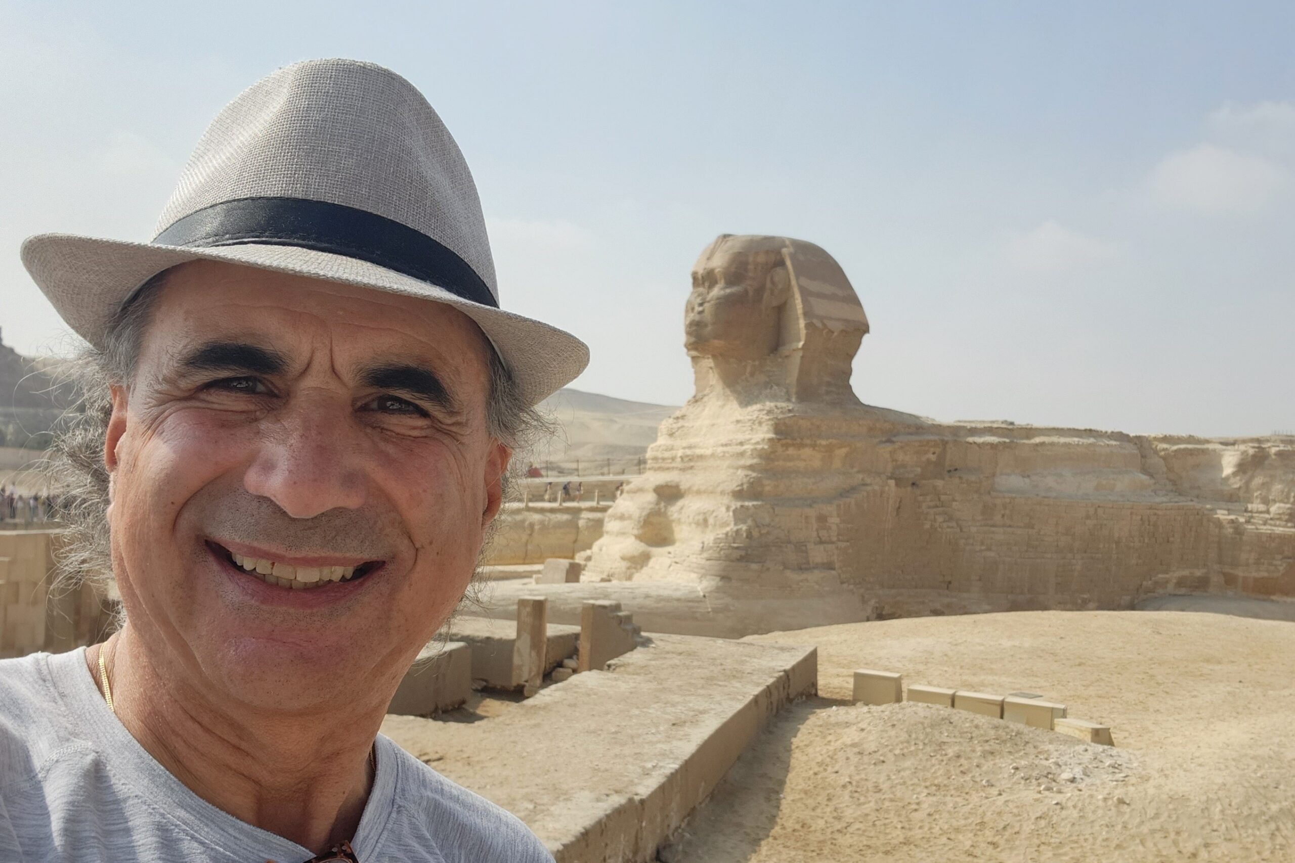 Marc takes a selfie in Egypt